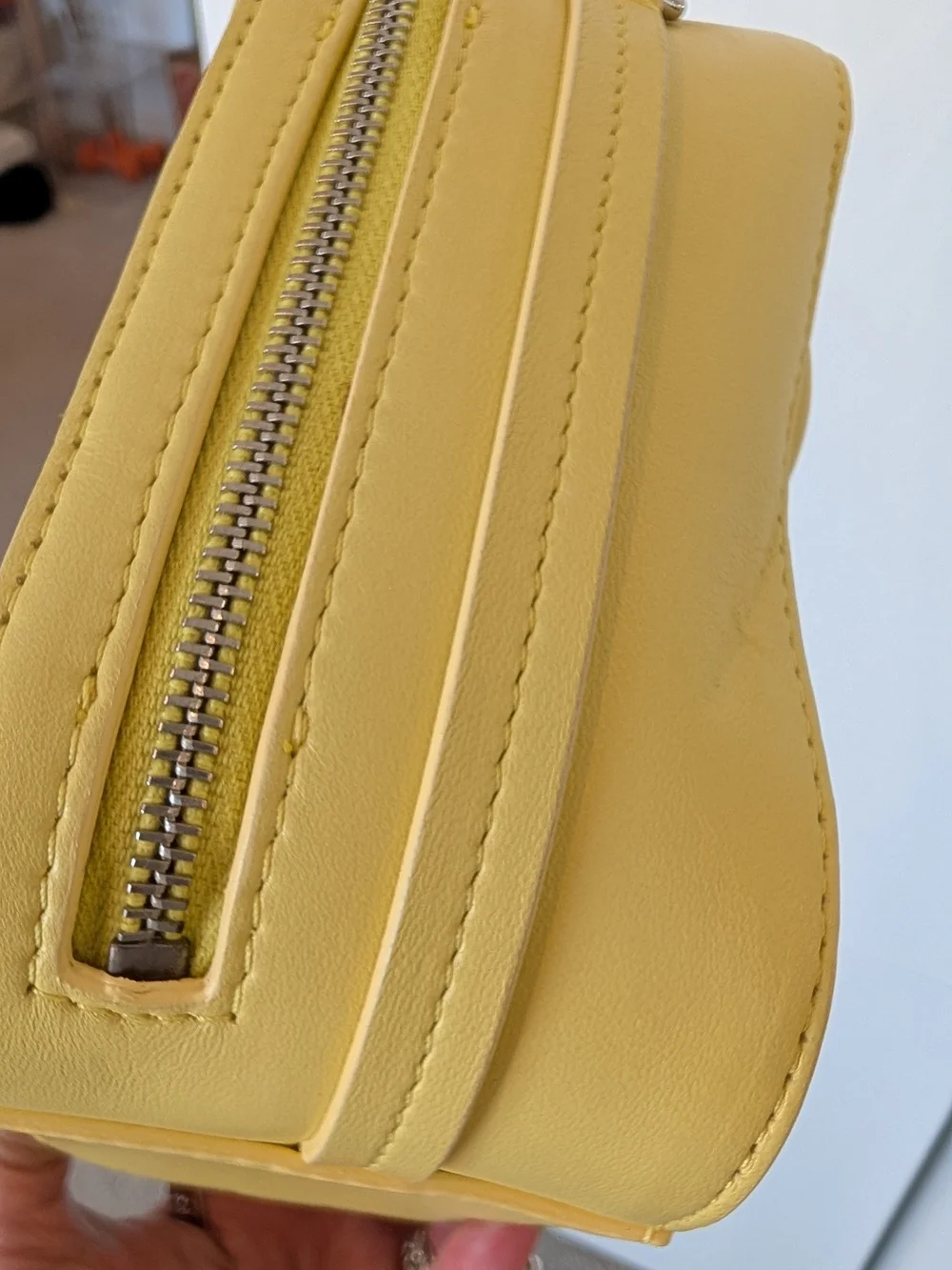 CHANEL Yellow CC Box Camara Bag In